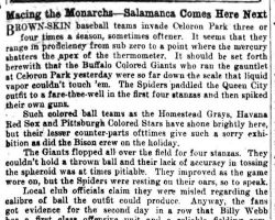Macing the Monarchs - Salamanca Comes Here Next. May 31, 1932.
