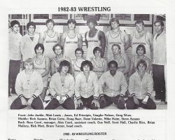 Jamestown Community College wrestling program, 1982-83.