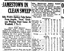 Jamestown In Clean Sweep. August 7, 1925.
