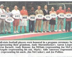 Jamestown High School first-team all-state football players. September 23, 2007.