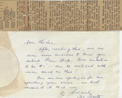 Recruiting letter from Penn State, January 1968.