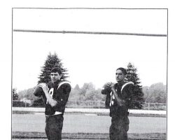 Jay Sirianni on right as a Southwestern Central School quarterback. Jay Sirianni on right as a Southwestern Central School quarterback.