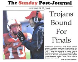 Trojans Bound For Finals. <em>Post-Journal</em> (Jamestown), November 23, 2008. Trojans Bound For Finals. November 23, 2008.