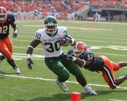Jehuu Caulcrick with Michigan State. Jehuu Caulcrick with Michigan State.
