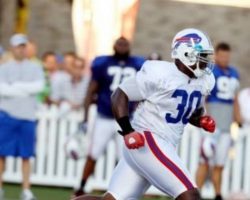 Jehuu Caulcrick with Buffalo Bills. Jehuu Caulcrick with Buffalo Bills.