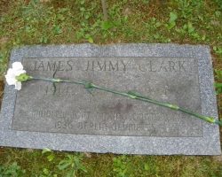 Jimmy Clark's gravesite.