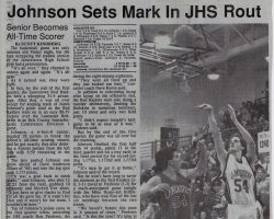 Johnson Sets Mark In JHS Rout. <em>Post-Journal</em> (Jamestown), December 18, 1993. Johnson Sets Mark In JHS Rout. December 18, 1993.