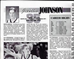 Justin Johnson bio at West Point. 1996-97. Justin Johnson bio at West Point. 1996-97.
