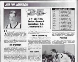 Justin Johnson bio at West Point. 1997-98. Justin Johnson bio at West Point. 1997-98.