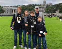 Justin Johnson and his family. Justin Johnson and his family.
