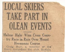 Local Skiers Take Part In Olean Events. Newspaper article. Local Skiers Take Part In Olean Events.