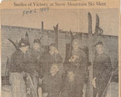 Smiles of Victory at Snow Mountain Ski Meet. <em>Jamestown Post</em>. February 6, 1939. Smiles of Victory at Snow Mountain Ski Meet. February 6, 1939.