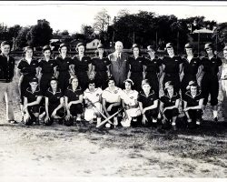 Koch's Annies, 1949. Luella Kye, fourth woman from left, back row. Betty Bartkowiak, third woman from left kneeling, first row. Koch's Annies, 1949. Luella Kye, 4th women from left, back row.