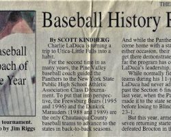 Baseball History Repeats Itself For LaDuca. June 28, 1998.