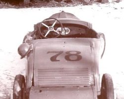 Marmon with a Model A body was raced by Bill Rexford at Pennyroyal Speedway in Leon, NY in 1949