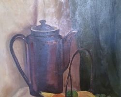 Painting by Tony LeVoie. LeVoie painting