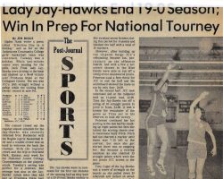 Lady Jay-Hawks End 19-0 Season; Win In Prep For National Tourney.