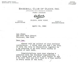 Letter following signing. April 10, 1945.