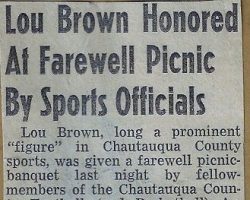 Lou Brown Honored.