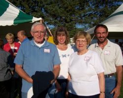 Patsy Loy, daughter of inductee Frank Hyde, and friends.