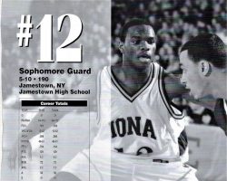Maceo Wofford  Iona College 2000-01 stats.