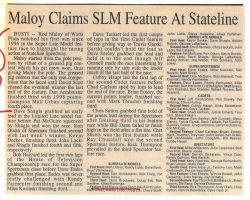Maloy Claims SLM Feature At Stateline. June 19, 1999.
