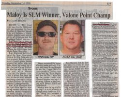 Maloy is SLM Winner, Valone Point Champ. September 14, 2009.