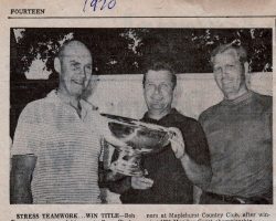Remais, Clark Member-Guest Champions at Maplehurst. 1970.