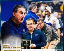 Marty Nichols was named a 2025-2026 NCAA Division III Regional Coach of the Year.