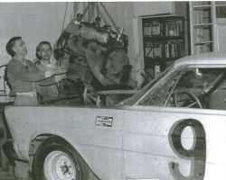 Marty Rater and Jim Fardink, Buesink mechanics, 1965. Marty Rater and Jim Fardink, Buesink mechanics, 1965.