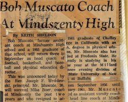 Bob Muscato Named Coach At Mindszenty High. Bob Muscato Named Coach At Mindszenty High.