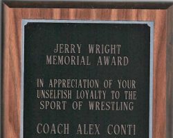 Jerry Wright Memorial Award, 2012.