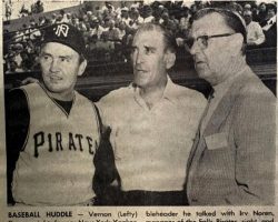 Baseball Huddle. <em>Niagara Gazette</em> (Niagara Falls), 1970. Baseball Huddle. 1970.