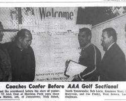 Coaches Confer Before AAA Golf Sectional. June 2, 1966. Coaches Confer Before AAA Golf Sectional. June 2, 1966.