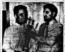 Award For The Champ. <em>Post- Journal</em> (Jamestown), January 28, 1949. Award For The Champ. January 28, 1949.