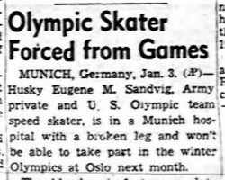 Olympic Skater Forced from Games. January 4, 1952.