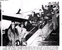 Off For Oslo. January 5, 1952.