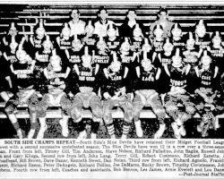 South Side Champs Repeat. October 22, 1959.