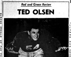 Ted Olsen. October 7, 1949.
