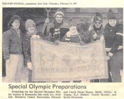 Special Olympic Preparations. <em>Post-Journal</em> (Jamestown), February 12, 1987. Special Olympic Preparations. February 12, 1987.