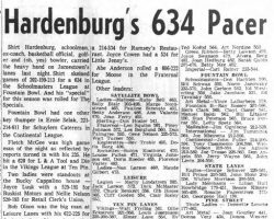 Hardenburg's 634 Pacer. February 15, 1962.
