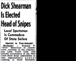 Dick Shearman Is Elected Head of Snipes. February 21, 1949.