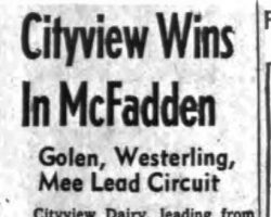 Cityview Wins In McFadden. April 27, 1965.
