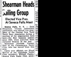 Shearman Heads Sailing Group. May 14, 1946.