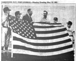Little Leaguers Get New Flag. May 15, 1961.