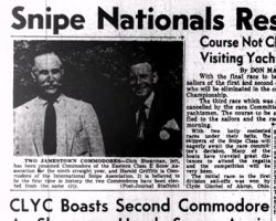 CLYC Boasts Second Commodore As Shearman Heads Scows Again. August 15, 1949.