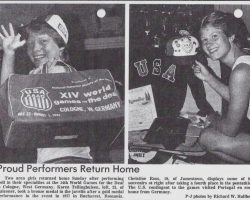 Proud Performers Return Home. August 1981.