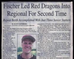 Fischer Led Red Dragons Into Regional For Second Time.  1997