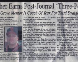 Fischer Earns Post-Journal 'Three-Peat'. 1998.