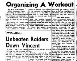 Organizing A Workout. January 28, 1972.